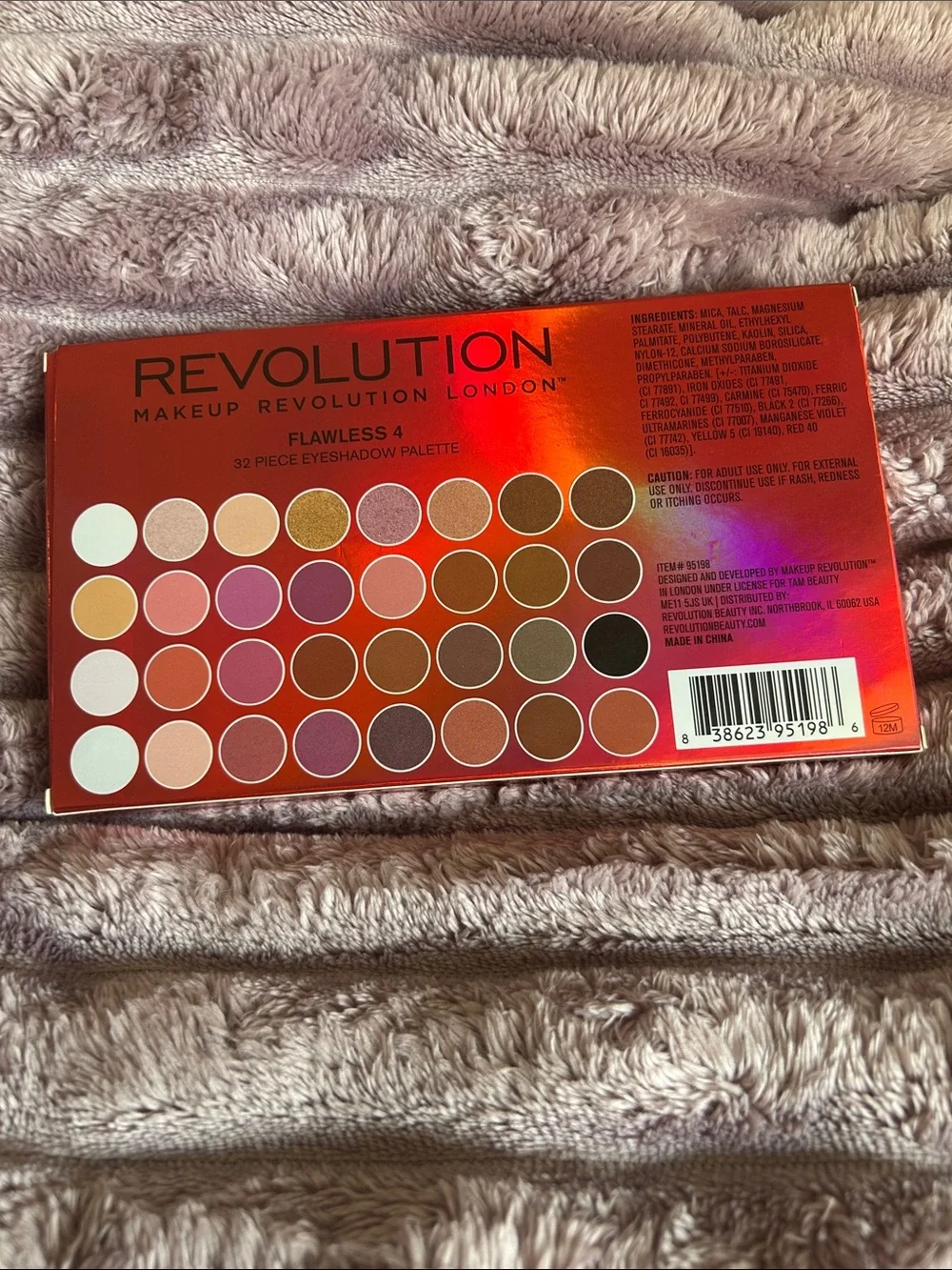 NIB Makeup Revolution Flawless 4 Eyeshadow Palette